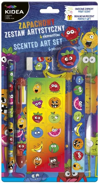 Set rechizite de artă Kidea - Parfumată, 6 elemente