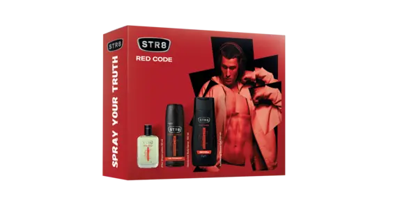 Set Red Code Lotiune dupa ras 50ml + Deodorant spray pentru corp 150ml + Gel de dus 250ml, 1 bucata, STR8