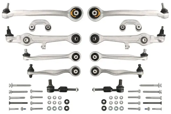 Set reparatie brate puntea fata FEBI pentru AUDI A4 B5, A6 C5; SKODA SUPERB I; VW PASSAT B5, PASSAT B5.5 1.6-4.2 11.94-03.08