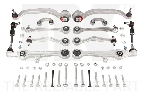 Set reparatie brate puntea fata NK pentru AUDI A4 B5, A6 C5; SKODA SUPERB I; VW PASSAT B5, PASSAT B5.5 1.6-4.2 11.94-03.08