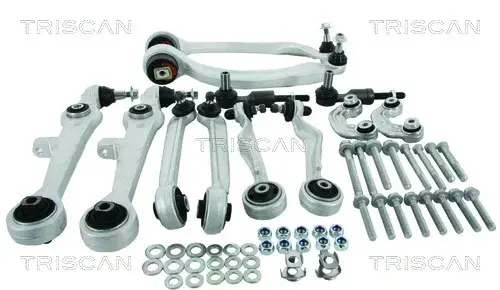 Set reparatie brate puntea fata TRISCAN pentru AUDI A4 B5, A6 C5, ALLROAD C5; SKODA SUPERB I; VW PASSAT B5, PASSAT B5.5 1.6-4.2 11.94-03.08