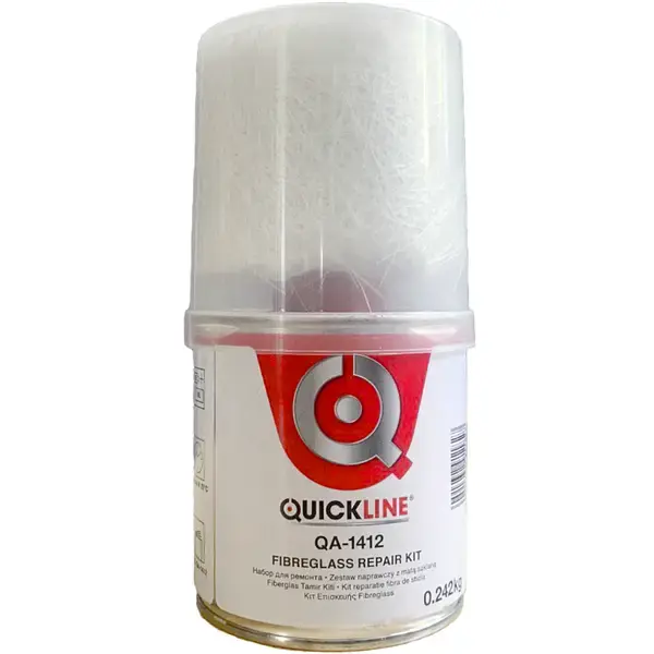 Set reparatii fibra de sticla - contine material + rasina si intaritor QUICKLINE 250g
