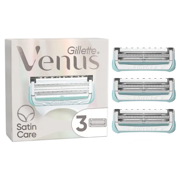 Set rezerve aparat ras pentru zona intima Venus Satin Care, 3 bucati, Gillette
