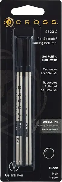 Set rezerve cu gel pentru roller Cross - 2 buc, negru
