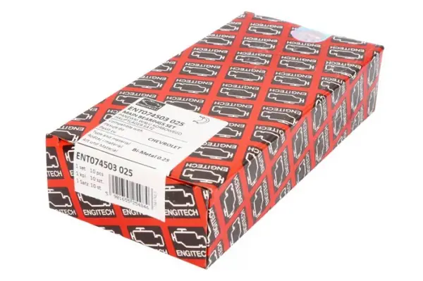 Set rulemt arbore cotit (+0,25) potrivit CHEVROLET AVEO, CORSA, CRUZE, TRAX; DAEWOO 1.5I, CIELO, CIELO LOAD RUNNER, ESPERO, NEXIA; FSO LANOS; NISSAN SUNNY II; OPEL ASCONA B, ASCONA C 1.2-1.8LPG 03.79-