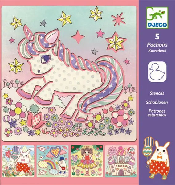 Set sabloane de desen Djeco - Personaje de poveste