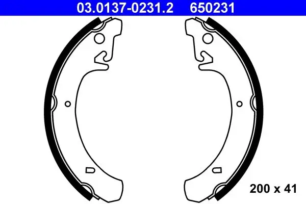 Set saboti frana ATE 03.0137-0231.2