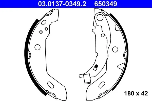 Set saboti frana ATE 03.0137-0349.2