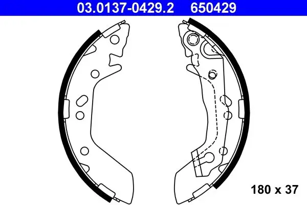 Set saboti frana ATE 03.0137-0429.2