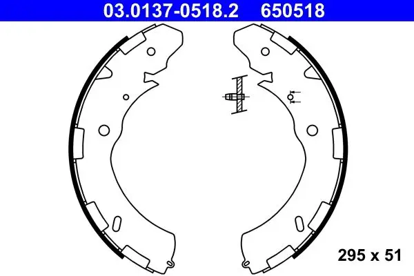 Set saboti frana ATE 03.0137-0518.2