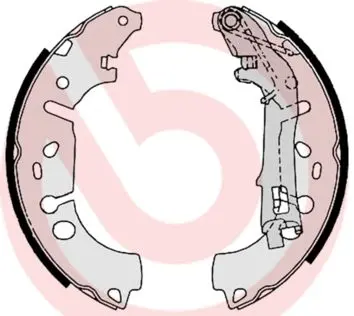 Set saboti frana BREMBO ESSENTIAL LINE S 23 531