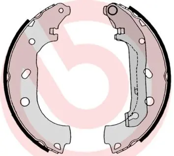 Set saboti frana BREMBO ESSENTIAL LINE S 24 539