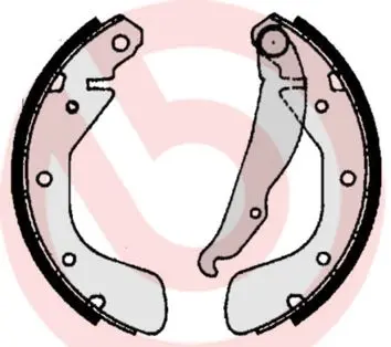Set saboti frana BREMBO ESSENTIAL LINE S 59 511
