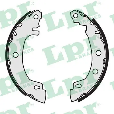 Set saboti frana LPR 07170