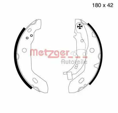 Set saboti frana METZGER MG 713