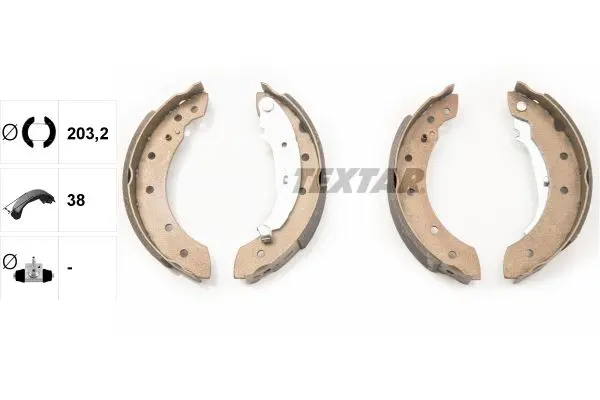 Set saboti frana TEXTAR 91048000