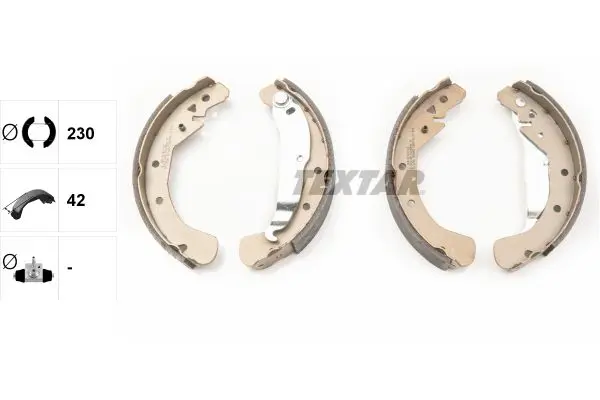Set saboti frana TEXTAR 91049000