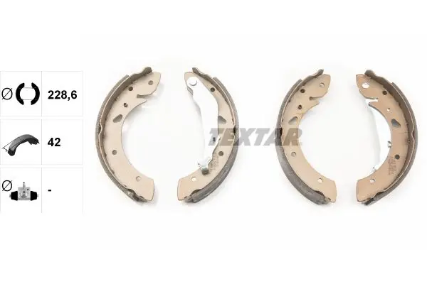 Set saboti frana TEXTAR 91055200