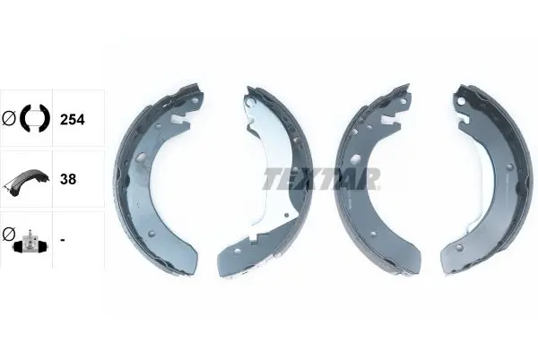 Set saboti frana TEXTAR 91055600