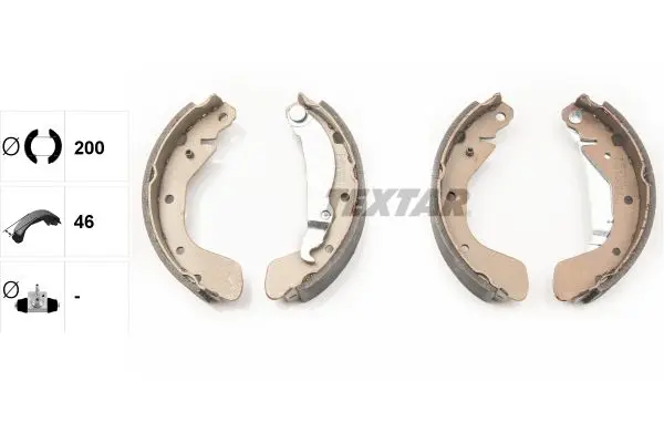 Set saboti frana TEXTAR 91058200