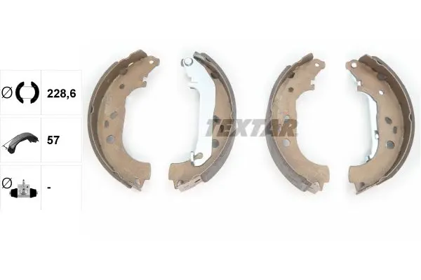 Set saboti frana TEXTAR 91061400