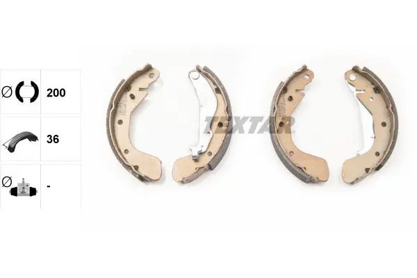 Set saboti frana TEXTAR 91062500