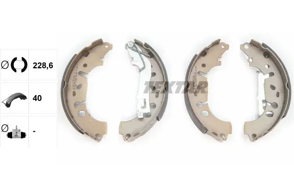 Set saboti frana TEXTAR 91065400