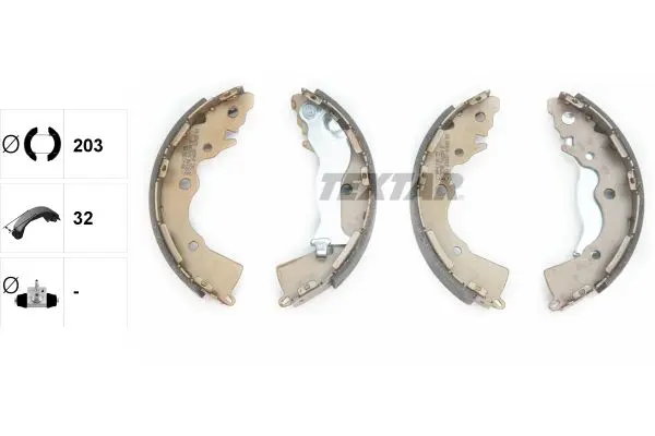 Set saboti frana TEXTAR 91068900