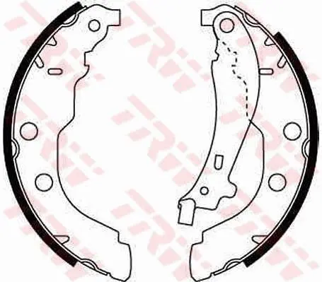 Set saboti frana TRW GS8617