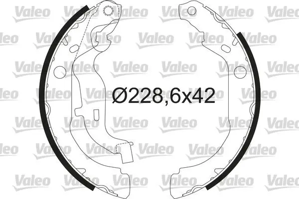 Set saboti frana VALEO 564210