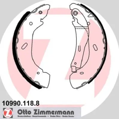 Set saboti frana ZIMMERMANN 10990.118.8