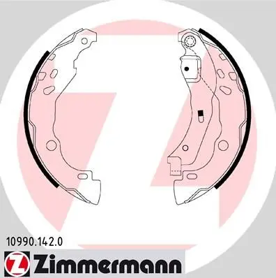 Set saboti frana ZIMMERMANN 10990.142.0