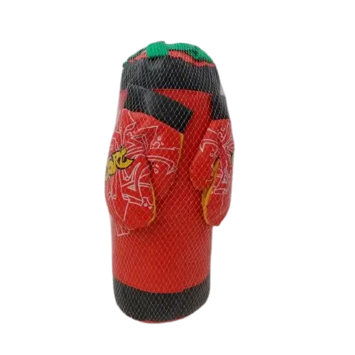 Set sac de box cu manusi pentru copii, 40 cm