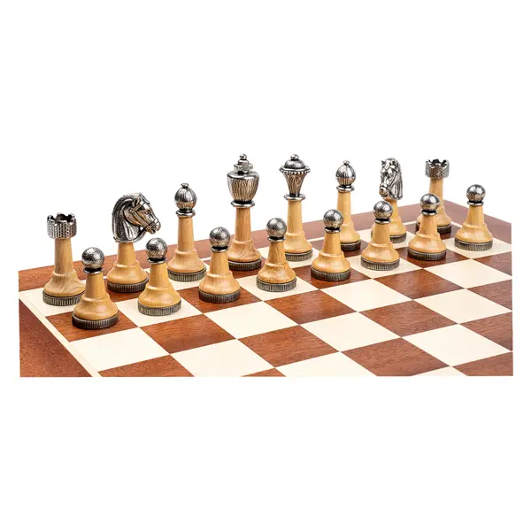 Set sah clasic Italfama cu tabla de sah din lemn de mahon