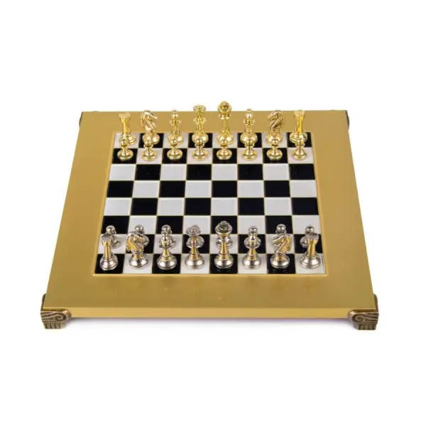 Set Sah si piese din metal Staunton