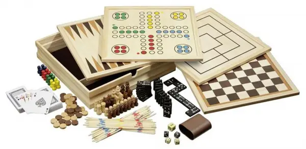 Set Sah, Table, Dame, Moara, Zaruri, Domino, Mikado, Carti de Joc, mic