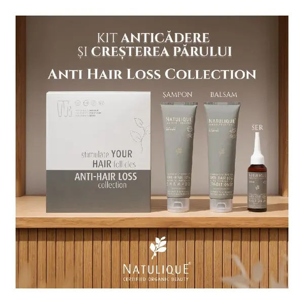 Set Sampon, Balsam si Ser Anti-Hair Loss Collection, Natulique