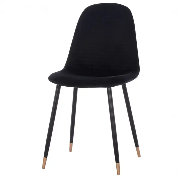 Set scaune 3+1 gratis LUCIL VELVET - Negru