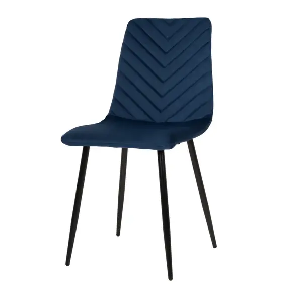 Set scaune 3+1 gratis NEILE VELVET - Albastru