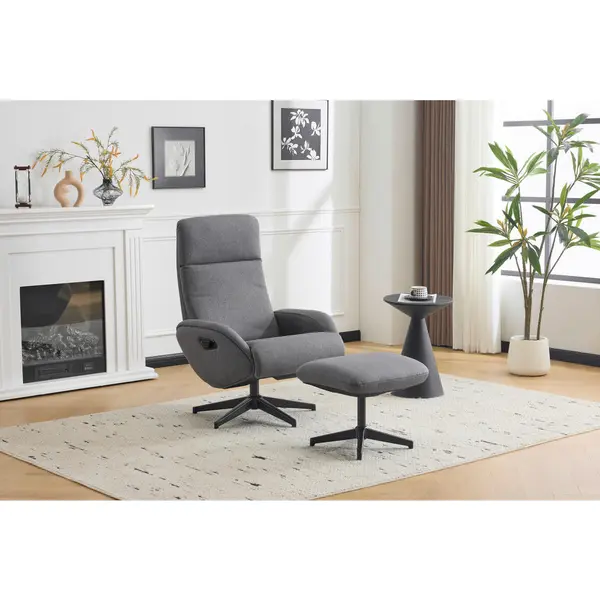 Set Scaune De Relaxare din textil, gri