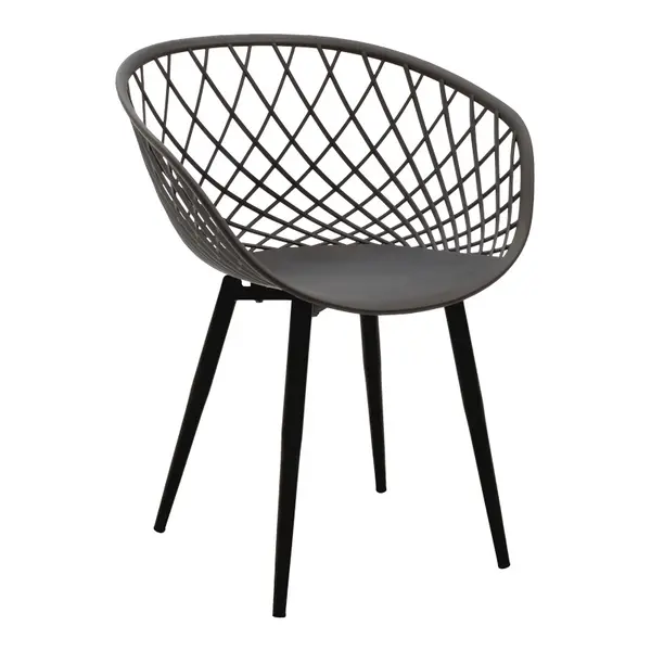 Set scaune V1, 4 buc, Ezra, Pako, Antracit 62.5x56x82 cm