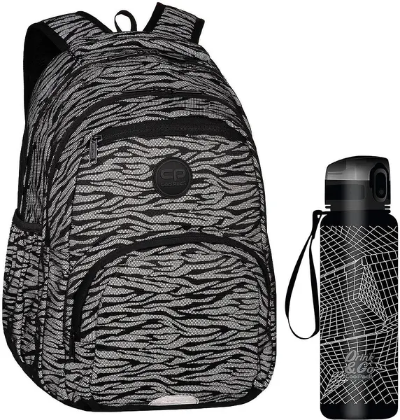 Set școlar Cool Pack - Rucsac Flash Waves și sticlă de apă Render