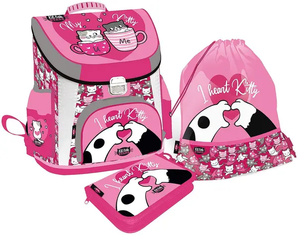 Set școlar Lizzy Card KitTok Heart Kitty - 3 в 1