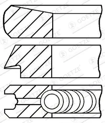 Set segmenti piston GOETZE ENGINE 08-107000-00