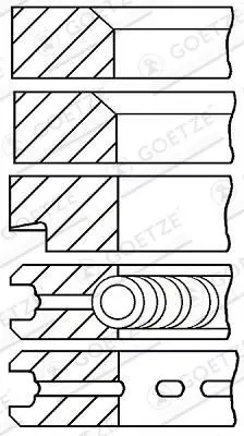 Set segmenti piston GOETZE ENGINE 08-107200-00