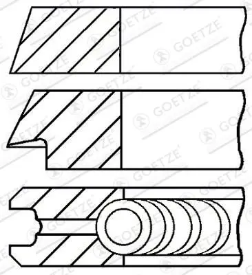 Set segmenti piston GOETZE ENGINE 08-109400-10