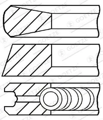 Set segmenti piston GOETZE ENGINE 08-114700-00