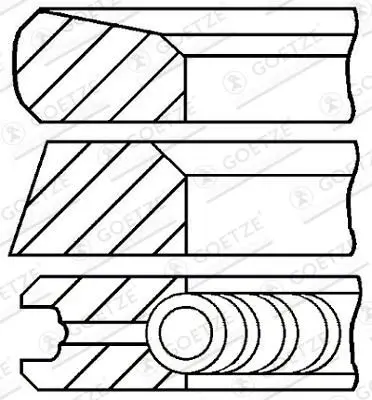 Set segmenti piston GOETZE ENGINE 08-123700-00
