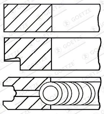 Set segmenti piston GOETZE ENGINE 08-137600-00