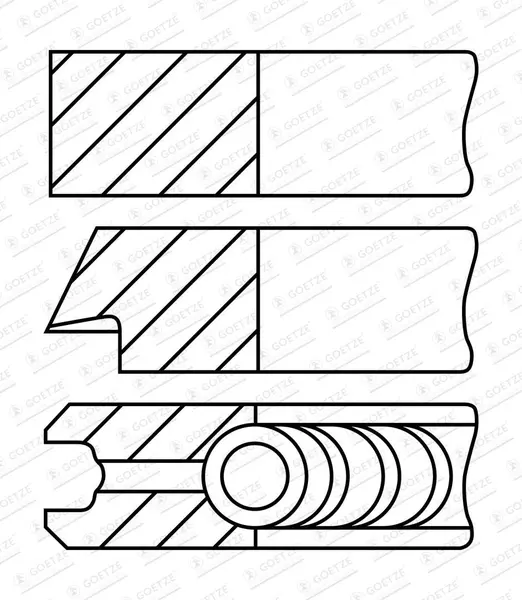 Set segmenti piston GOETZE ENGINE 08-148300-00